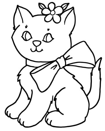 Котенок. Раскраска