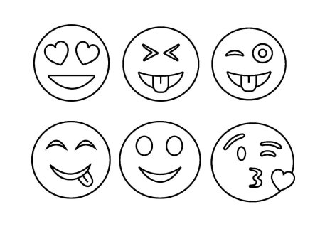 Смайлики для раскрашивания