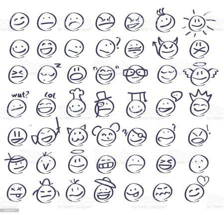 Нарисованный смайлик