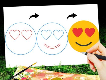 Смайлики нарисовать своими руками