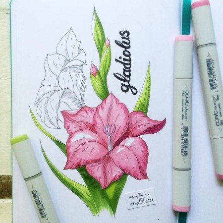 Рисунки маркерами для скетчинга