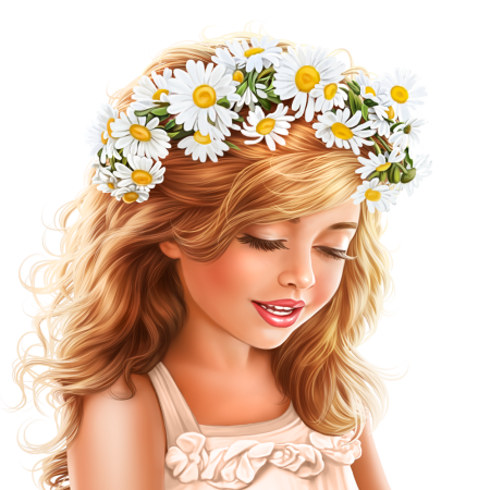 Мультяшное лицо девочки