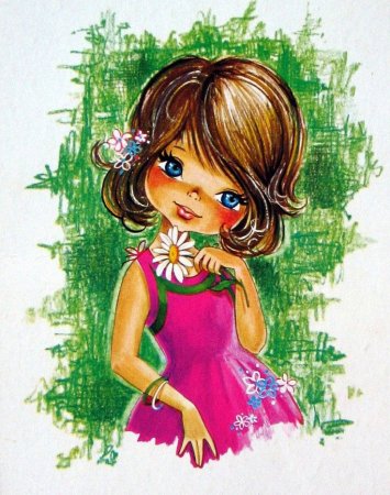 Мультяшная девочка