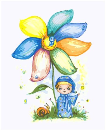 Детские рисунки цветы