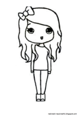 Рисунки для срисовки лёгкие и красивые для девочек