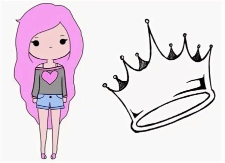 Очень легкие девочки для срисовки