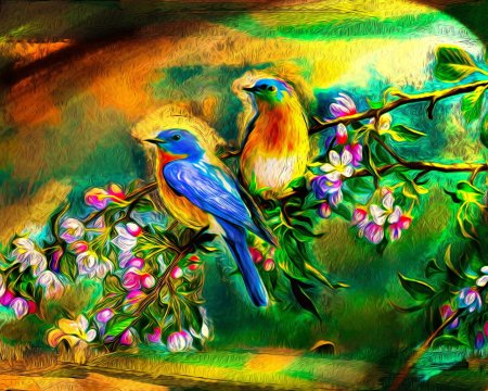 Картина птицы