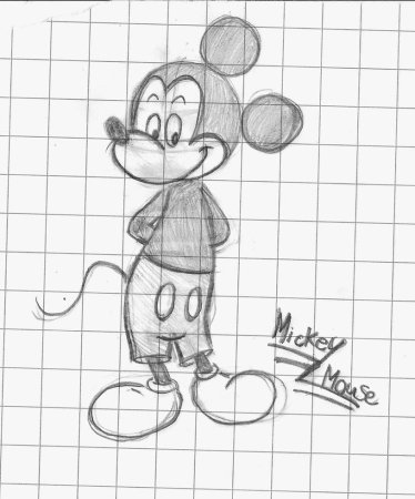 Простые рисунки в тетради