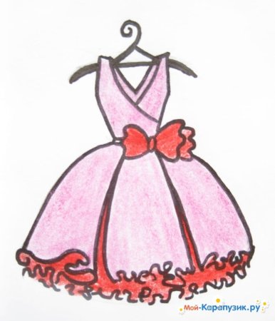 Эскизы платьев для девочек
