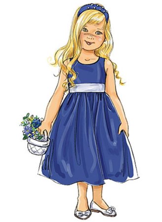 Макет девочки в платье