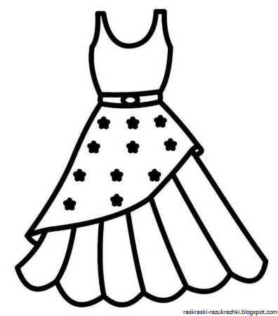 Как нарисовать платье для детей
