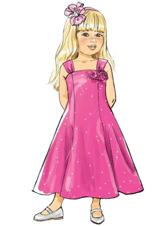 Раскраска пышное платье