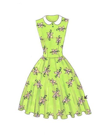 Платье нарисовать для детей