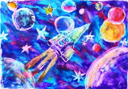 Рисунок на космическую тему