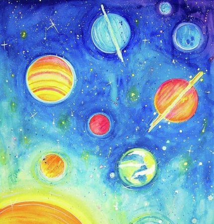 Космос рисунок
