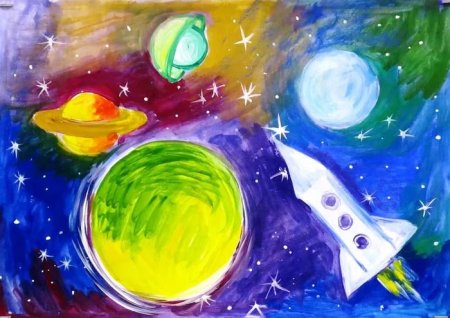 Рисунок на тему космос