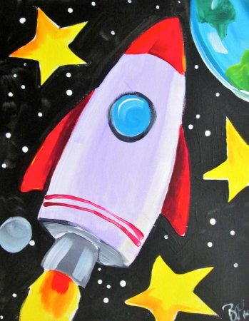 Рисунок на космическую тему
