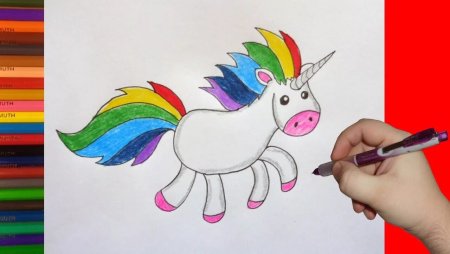 Рисование единорога для детей