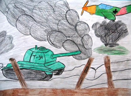 Рисунки на военную тему