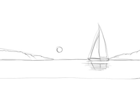 Пейзаж карандашом для начинающих