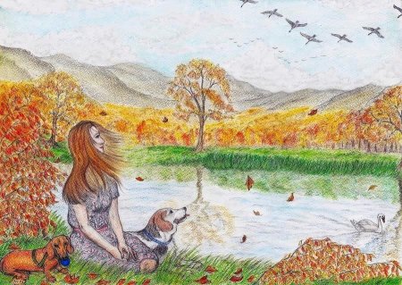 Рисование осень