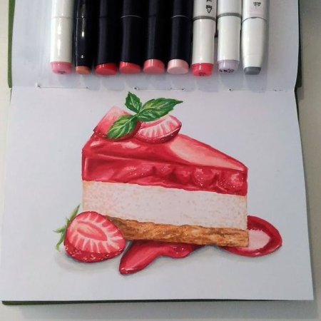 Рисунки маркерами Lisa Krasnova