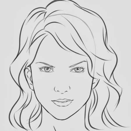 Рисунки для срисовки лица легкие