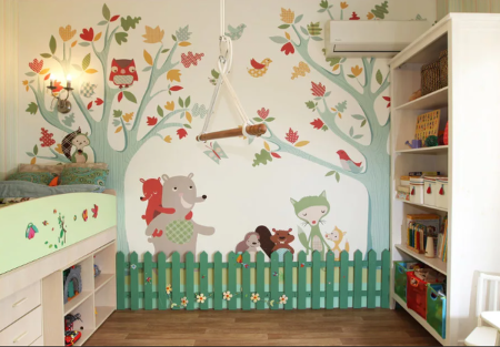 Сказочное дерево роспись стен