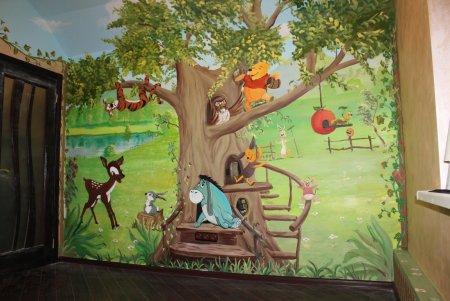 Декорирование стен в детском саду