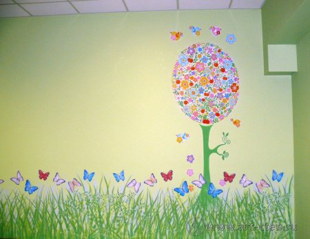 Украшение стен в детском саду