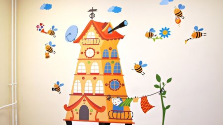 Роспись стен в детском саду