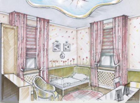 Эскиз детской комнаты