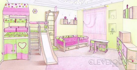 Эскиз детской комнаты