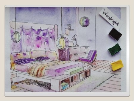 Красивая нарисованная комната