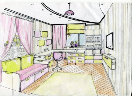 Рисунок комнаты