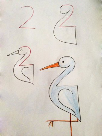Рисунки из цифр