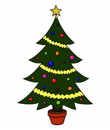 Рисование Новогодняя елка