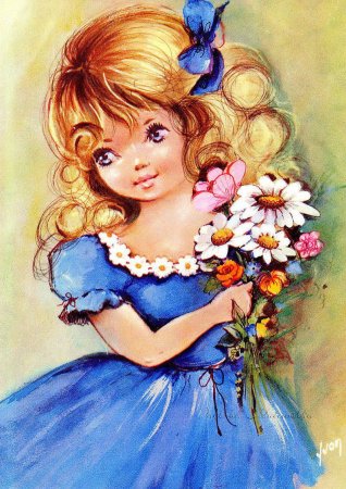 Открытка «девочка»