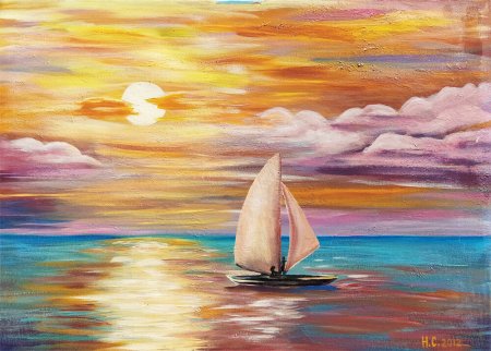 Нарисовать море