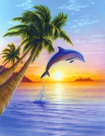 Закат рисунок