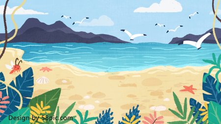 Рисование моря для дошкольников