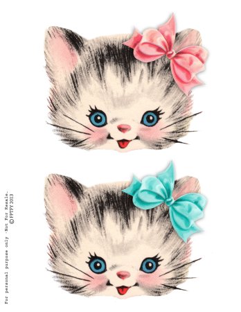 Нарисовать два котенка