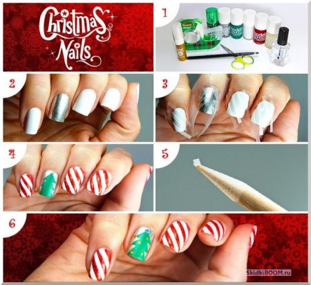 Маникюр на НГ своими руками