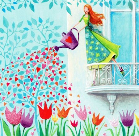 Рисунки красками