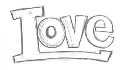 Сердце поэтапно карандашом