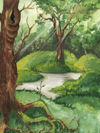 Иллюстрация леса