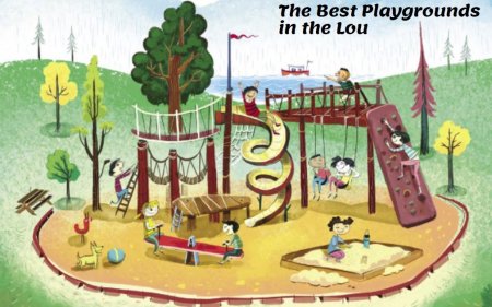 Детская площадка иллюстрация