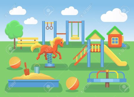 Игровая площадка для детей чтобы рисовать