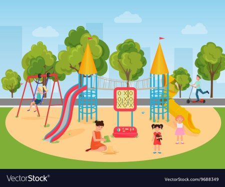 Детские площадки нарисовать