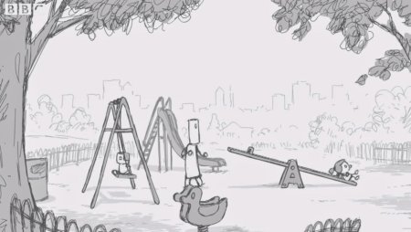 Детская площадка рисунок карандашом